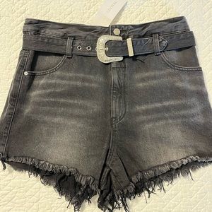 Blue Revival belted shorts